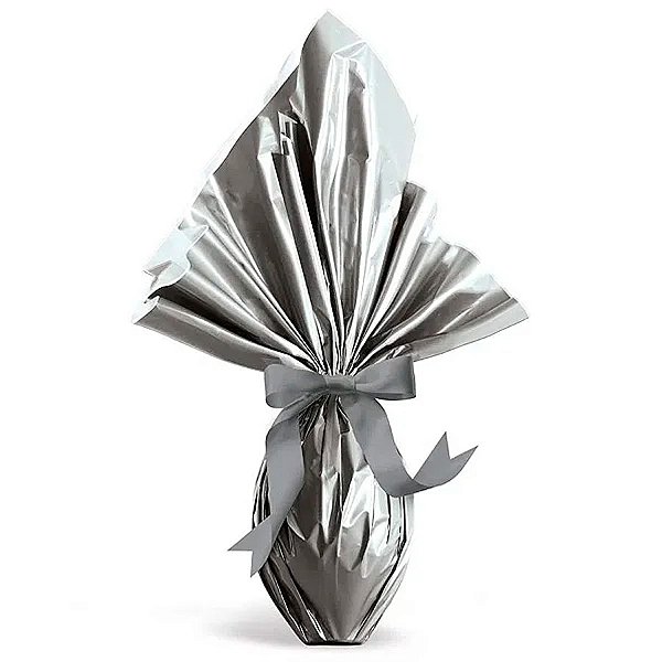 Saco Express 39x39cm para Ovos de 350g a 500g - Prata - 25 unidades - Cromus - Rizzo