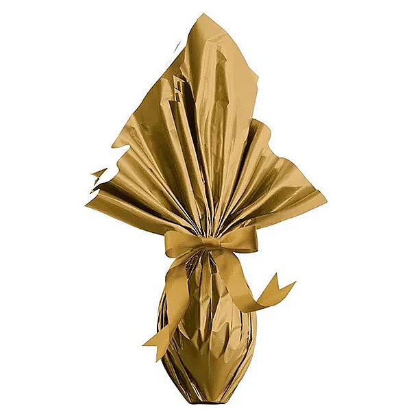 Saco Express 35x35cm para Ovos de 250g a 350g - Ouro - 25 unidades - Cromus - Rizzo