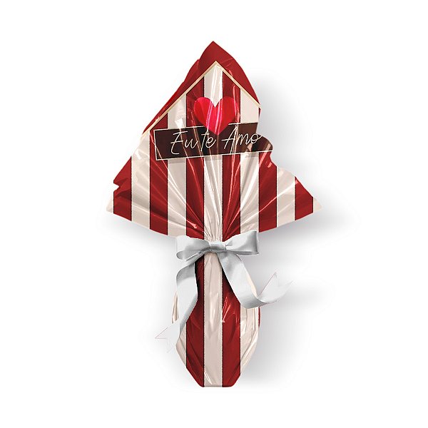 Saco Express 44x44cm para Ovos de 500g a 750g Só Amor Vermelho - 25 unidades - Cromus - Rizzo