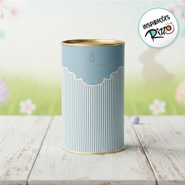 Lata Rigida para Ovos de 350g -  Lavie Mediterrâneo - 10x18cm - 1 unidade - Cromus - Rizzo