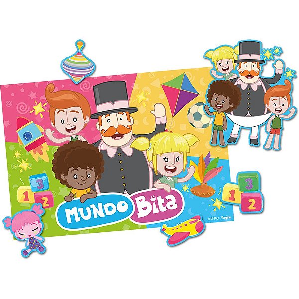 Kit Decorativo Festa Mundo Bita - 02 Peças - Regina - Rizzo Embalagens