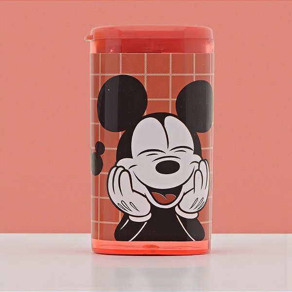 Apontador Mickey - Vermelho - Simples - 5cm - Disney Original - 1 unidade - Rizzo