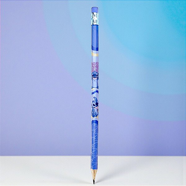 Lápis Stitch - HB Preto - Azul - Disney Original - 1 unidade - Rizzo