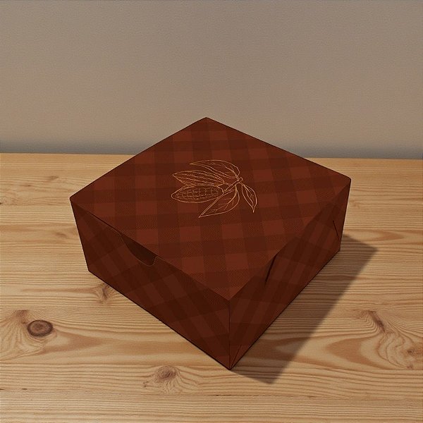 Caixa Para 4 Doces - Páscoa Gourmet - 9x9x4,5cm - 10 unidades - Regina - Rizzo