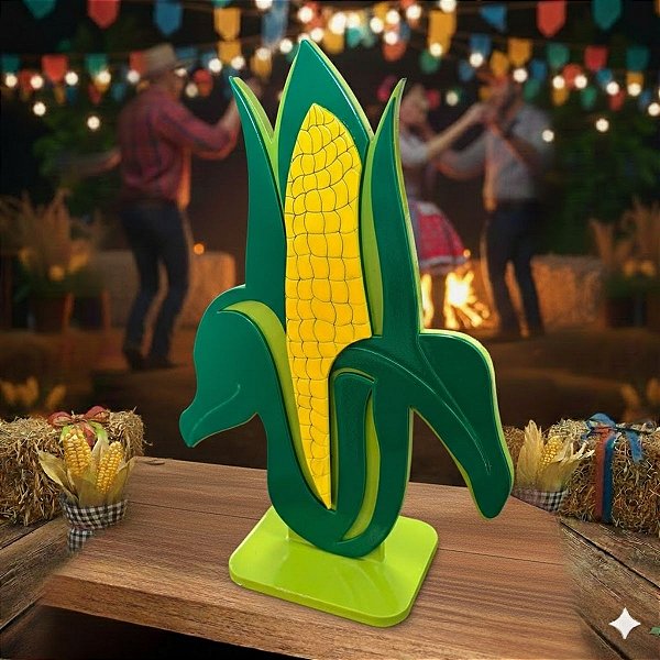 Display Decorativo Festa Junina - Espiga de Milho - 26cm - 1 unidade - Rizzo