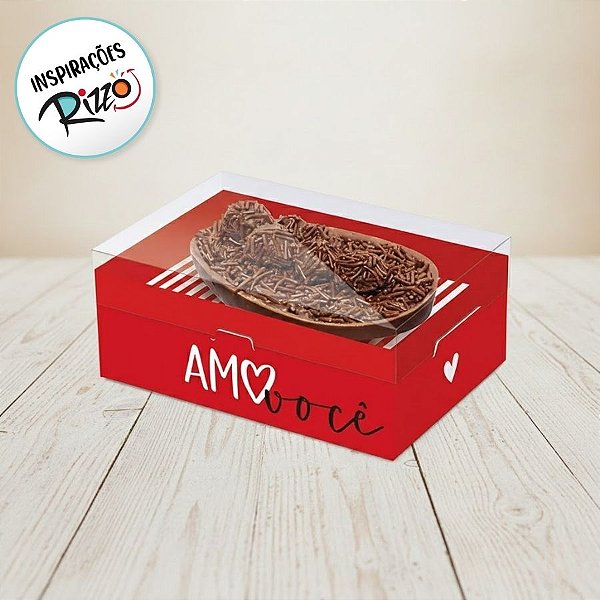 Caixa New Practice para Meio Ovo de 500g com Colher - Tanto Amor - 6 unidades - Cromus - Rizzo