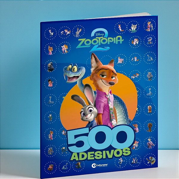 Livro 500 Adesivos Zootopia - Disney Original - 1 unidade - Rizzo