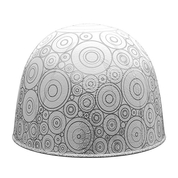 Papel Chumbo 10x9,6cm - Círculos Prata - 300 unidades - Regina - Rizzo Embalagens