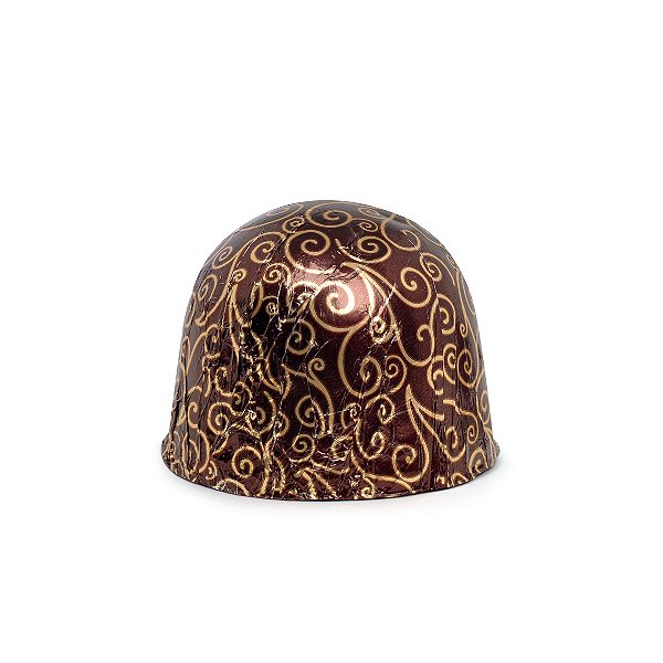 Papel Chumbo 10x9,8cm - Arabesco Marrom - 300 unidades - Cromus - Rizzo Embalagens