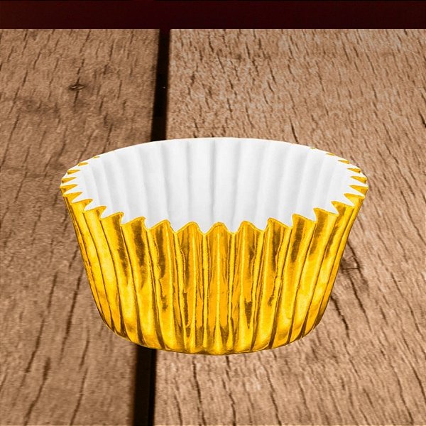 Forminha Laminada para Doces - Ouro - Número 06 - 50 unidades - Regina - Rizzo