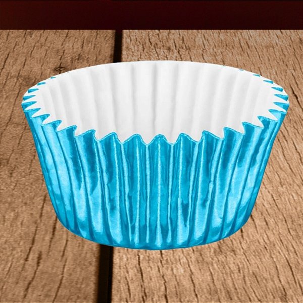 Forminha Laminada para Doces - Azul Bebê - Número 05 - 50 unidades - Regina - Rizzo