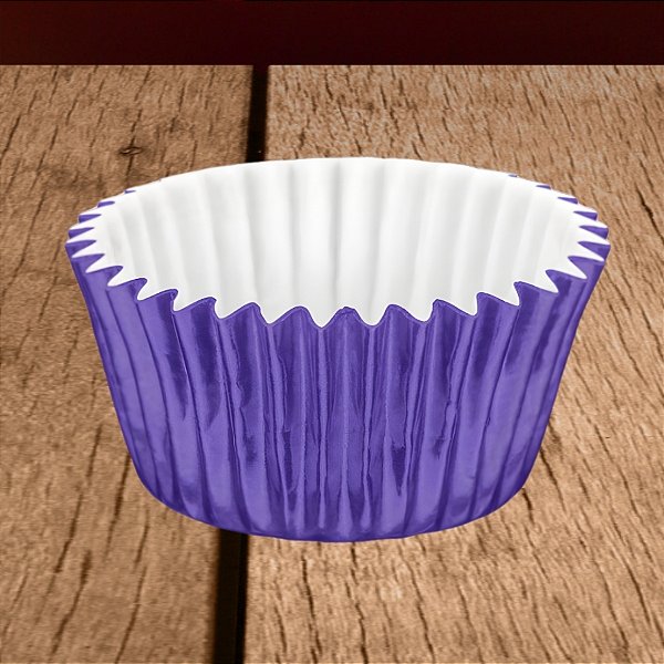 Forminha Laminada para Doces - Roxo - Número 05 - 50 unidades - Regina - Rizzo