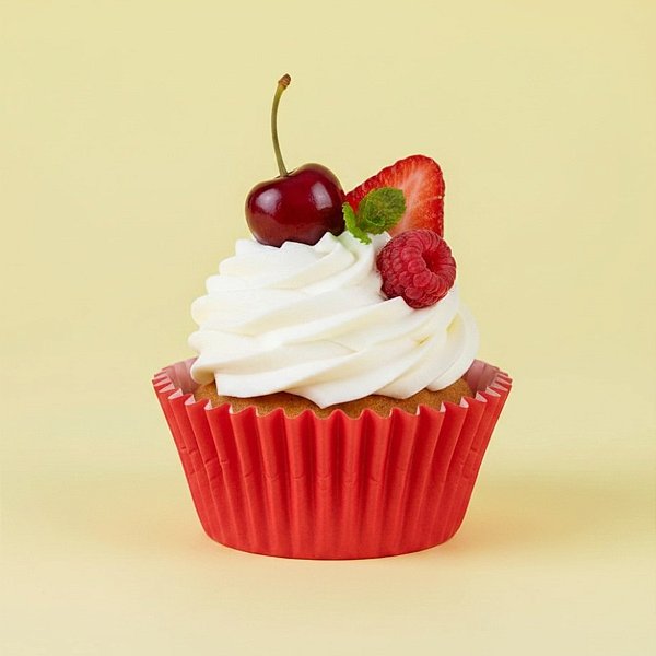 Forminha Para Cupcake Impermeável - Vermelha - 5x3,5cm - 45 unidades - Regina - Rizzo