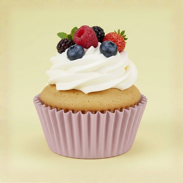 Forminha Para Cupcake Impermeável - Lilás - 5x3,5cm - 45 unidades - Regina - Rizzo