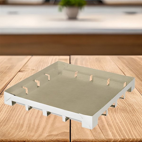 Caixa para Transporte Doces/ Salgados Branca - Tamanho G - 38x38x05cm - 1 unidade - Regina - Rizzo