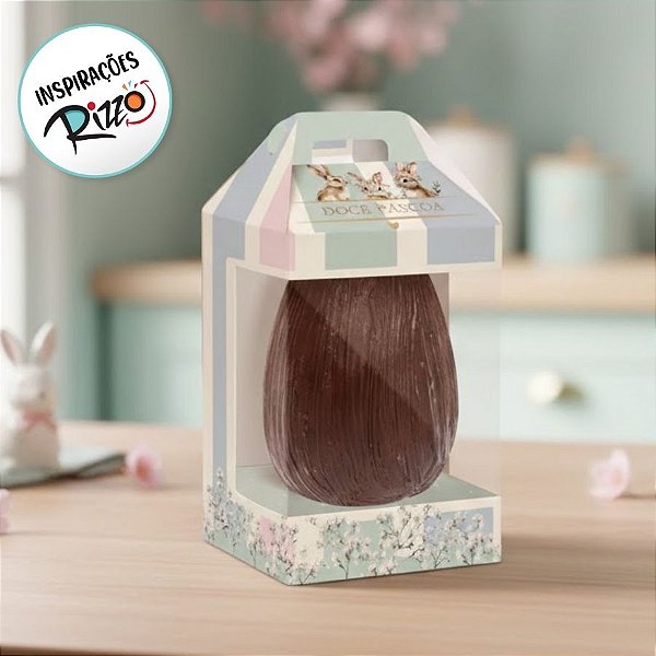 Caixa New Maleta para Ovo de 500g com Visor - Doce Páscoa - 6 unidades - Cromus - Rizzo