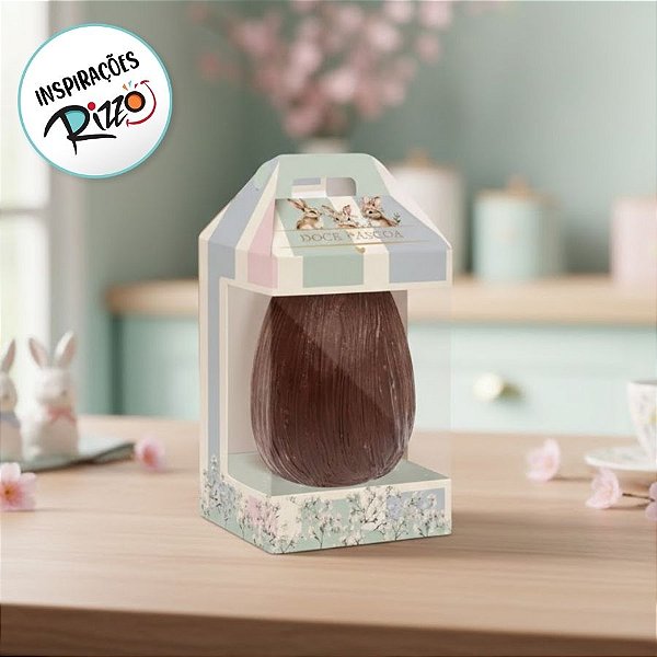 Caixa New Maleta para Ovo de 250g com Visor - Doce Páscoa - 6 unidades - Cromus - Rizzo
