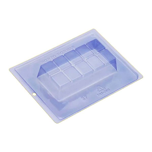 Forma de Acetato Especial para Chocolates - Barra Power Ref: 67 - 1 unidade - Porto Formas - Rizzo