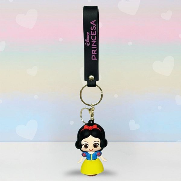 Chaveiro 3D Branca de Neve - 7cm - Disney Original - 1 unidade - Rizzo