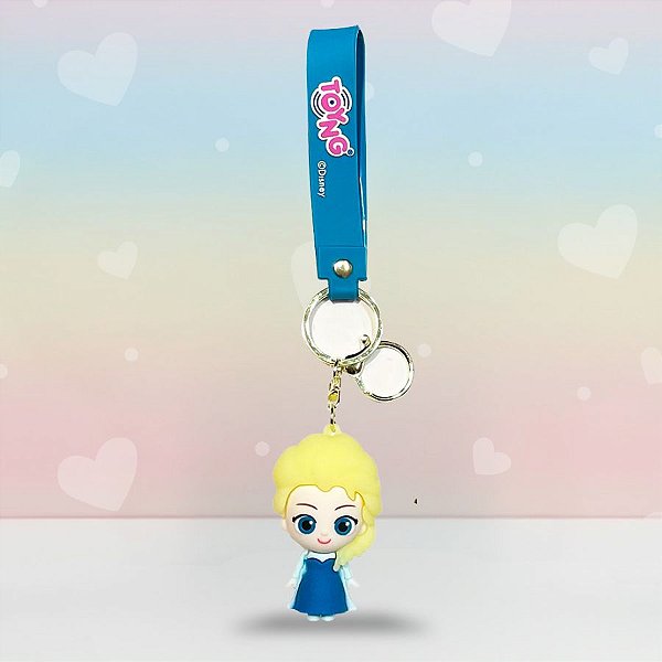Chaveiro 3D Elsa - Frozen - 7cm - Disney Original - 1 unidade - Rizzo