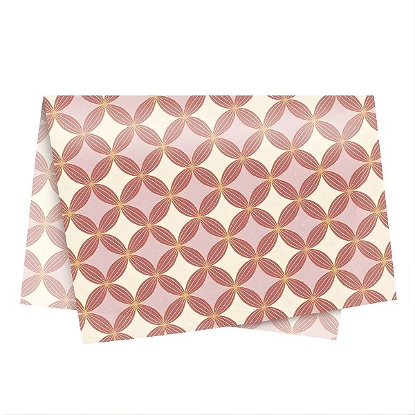 Papel de Seda -  49x69cm - Duo Rosa - 10 unidades - Cromus - Rizzo