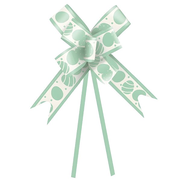 Laço Fácil - Páscoa Rainbow Verde - 10 unidades - Cromus - Rizzo