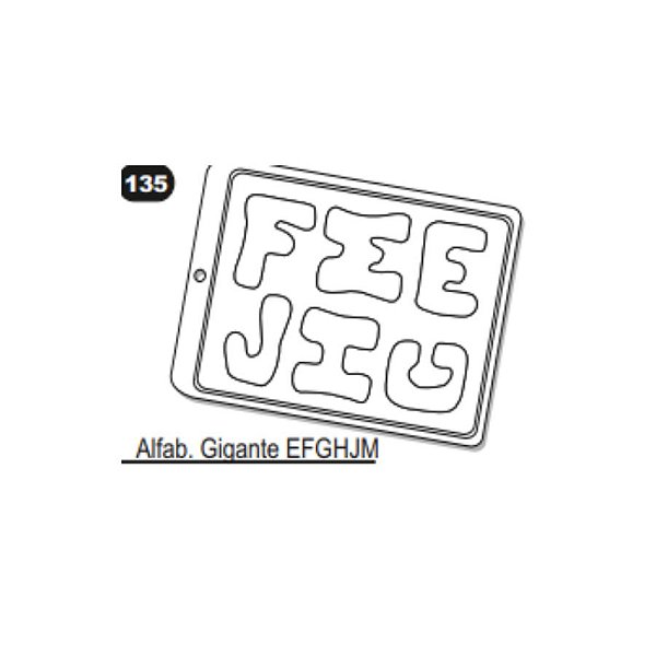 Forma de Acetato Simples - Letras - Ref.135 - Crystal - Rizzo Confeitaria