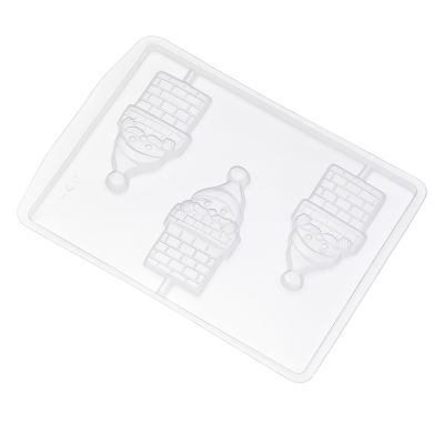 Forma de Acetato Simples - Noel Chaminé Pirulito - Ref. 640 - Crystal - Rizzo Confeitaria