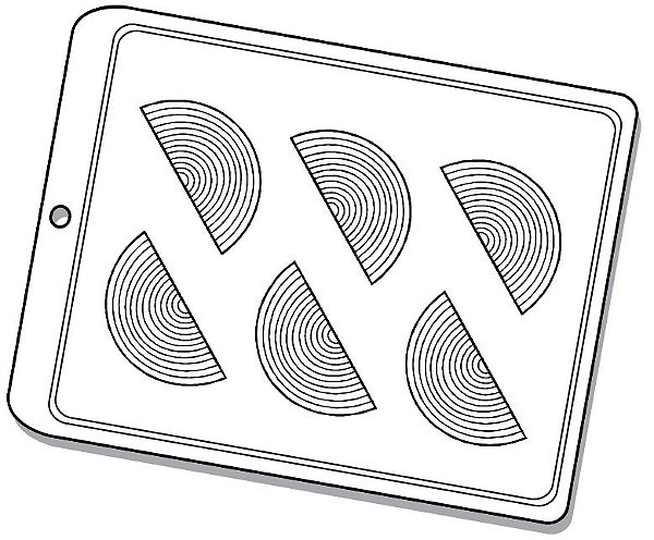 Forma de Acetato Simples - Arco Íris P - Ref.1541 - Crystal - Rizzo Confeitaria