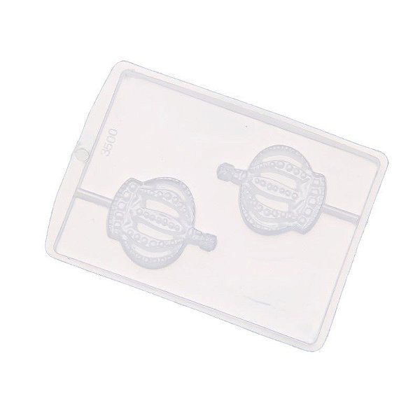 Forma de Acetato Simples - Coroa Rei - Ref.3500 - Crystal - Rizzo Confeitaria