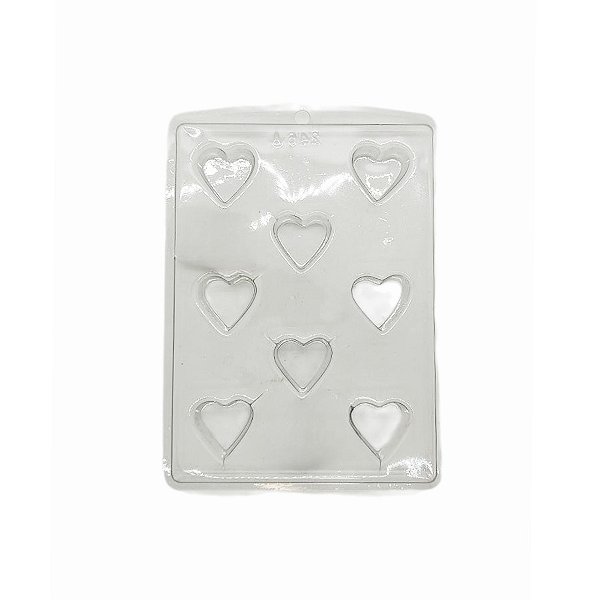 Forma de Acetato Simples - Coração - Ref. 246A - 1 unidade - Rizzo
