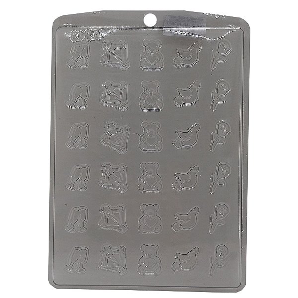 Forma de Acetato Simples - Aplique Dia Dos Namorados - Ref. 1218 - 1 unidade - Crystal - Rizzo