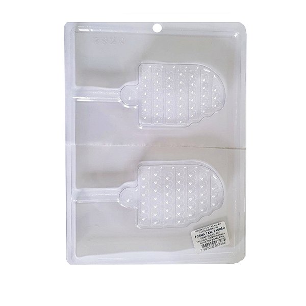 Forma de Acetato Simples - Sorvete - Pop It - Ref. 3520 - 01 Unidade - Crystal - Rizzo