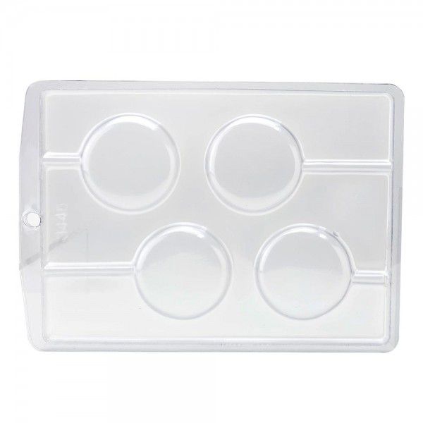 Forma de Acetato Simples - Redondo Liso - Ref. 3445 - Crystal