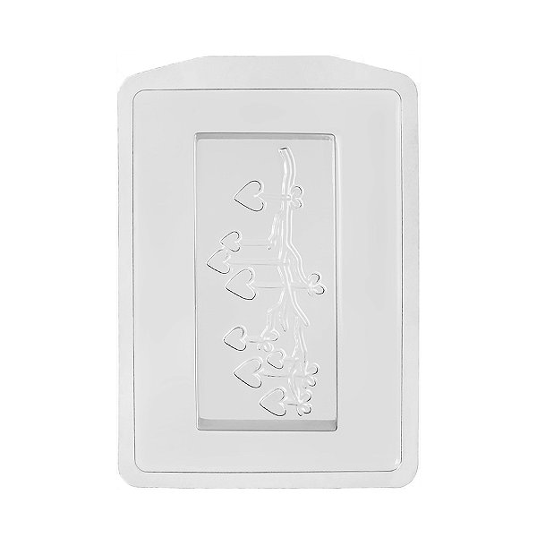 Forma de Acetato Especial - Árvore Coração - Ref. FP235  - 1 unidade - Crystal - Rizzo