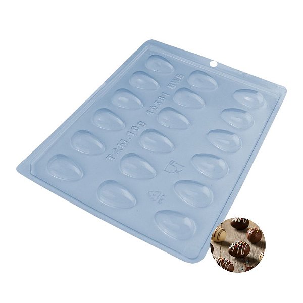 Forma de Acetato Simples - Ovo Liso 10g - Ref.0581 - 1 unidade - BWB - Rizzo