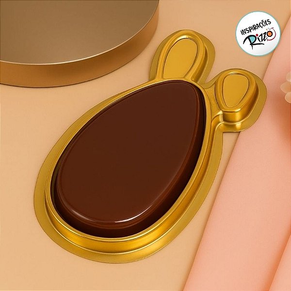 Caixa Para Ovo Tablete - Dourado - 18x10x2cm - Ref.14420 - 10 unidades - BWB - Rizzo