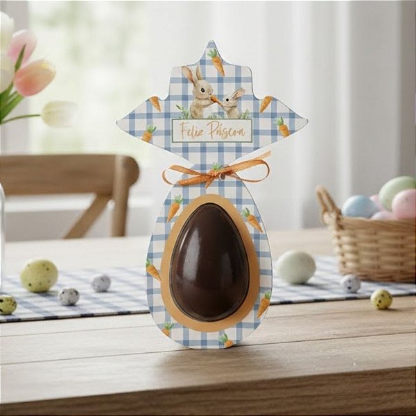 Cartão com Blister para 1 Ovo de 50g - Lovely Garden - 17x10,5cm - 10 unidades - Cromus - Rizzo