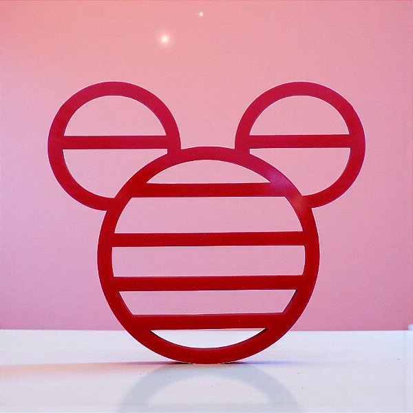 Descanso de Panela de Silicone - Mickey Mouse - 18x15cm - Disney Original - 1 unidade - Rizzo