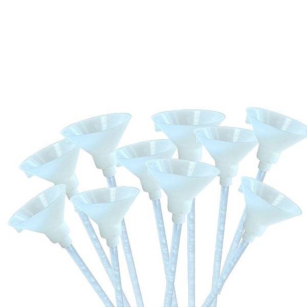 Suporte Para Balões Magic Click com 10 Hastes - Natural - 30cm - 10 unidades - Rizzo