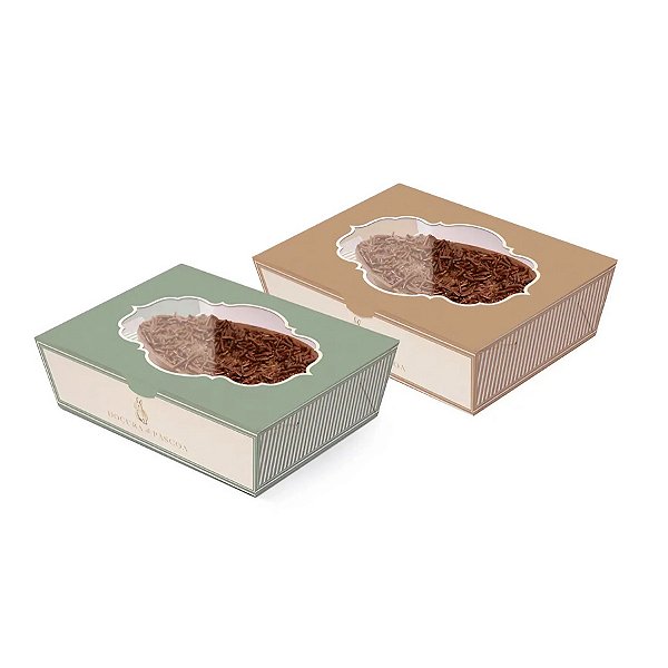 Caixa Practice para Meio Ovo 350g Lavie Salvia/Amendoa com Colher - 6 unidades - Cromus - Rizzo