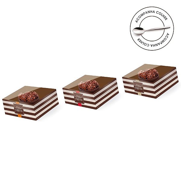 Caixa New Practice Meio Ovo Mini 50g 11,5x9x5,5cm Hit Sortido - 06 unidades - Cromus Páscoa - Rizzo Embalagens