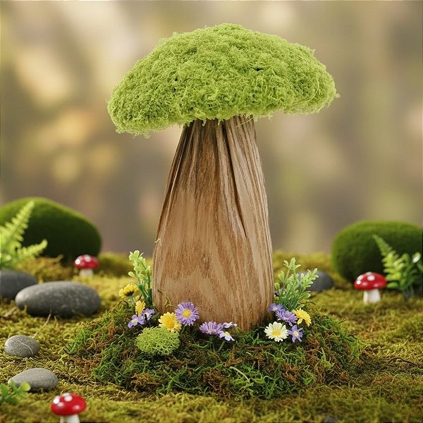 Enfeite Decorativo de Páscoa - Cogumelo - 21x15x15cm - 1 unidade - Cromus - Rizzo