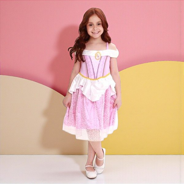 Fantasia Infantil Aurora - Vestido - G - Disney Original - 1 unidade - Rizzo