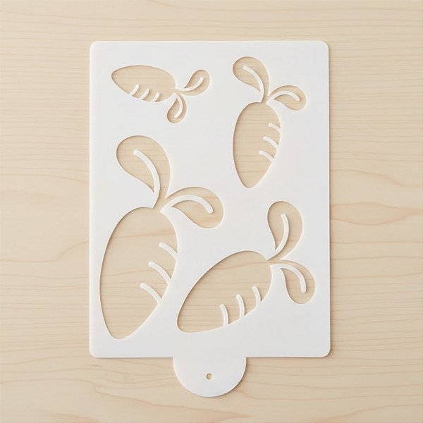 Stencil de Páscoa - Cenouras - 15x20cm - 1 unidade - Cromus - Rizzo
