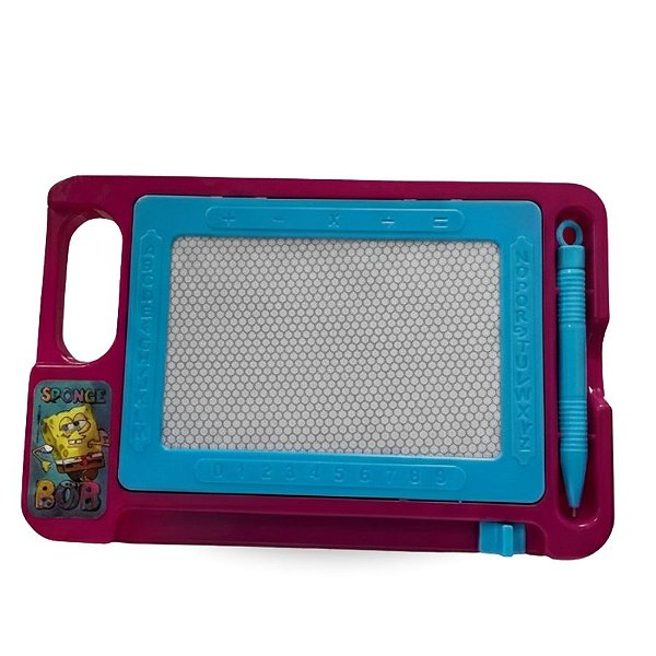 Lousa Mágica - Bob Esponja - Roxo - 20x13cm - 1 unidade - Royal Toys - Rizzo