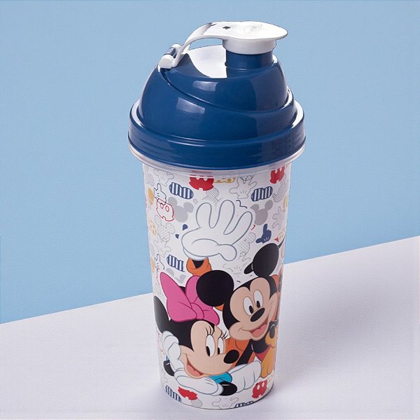 Shakeira Turma do Mickey Mouse - Azul - 580ml -  Disney Original - 1 unidade - Plasútil - Rizzo
