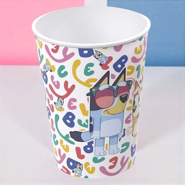Copo de Plástico Bluey - Colors - 280ml - 1 unidade - Plasútil - Rizzo