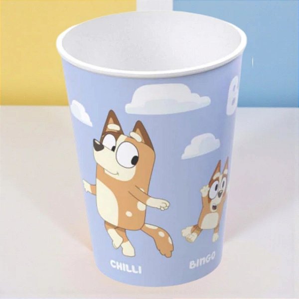 Copo de Plástico Bluey - Amigos - 280ml - 1 unidade - Plasútil - Rizzo