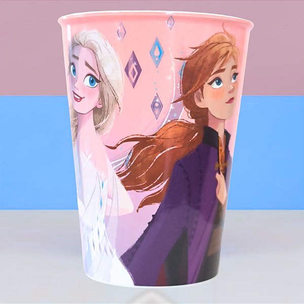 Copo de Plástico Frozen - 320ml - Disney Original - 1 unidade - Plasútil - Rizzo